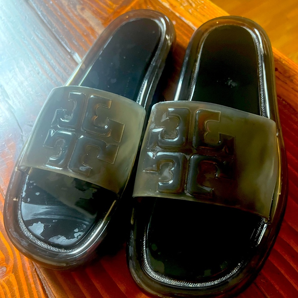 Tory Burch Bubble Jelly Slides - Size 10